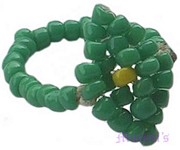 Kids and teens beaded finger rings - click here for large view