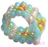 Kids and teens beaded finger rings - click here for large view