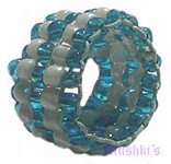 Kids and teens beaded finger rings - click here for large view