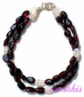 Gemstone beaded bracelet - click here for large view
