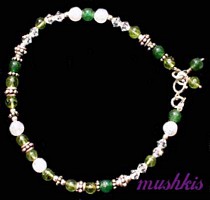 Gemstone beaded bracelet - click here for large view