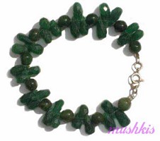 Gemstone beaded bracelet - click here for large view