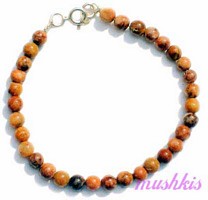 Gemstone beaded bracelet - click here for large view