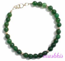 Gemstone beaded bracelet - click here for large view