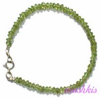 Gemstone beaded bracelet - click here for large view