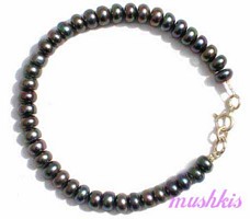 Gemstone beaded bracelet - click here for large view