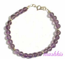 Gemstone beaded bracelet - click here for large view