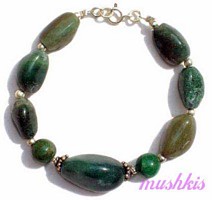 Gemstone beaded bracelet - click here for large view