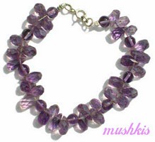 Gemstone beaded bracelet - click here for large view