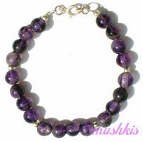 Gemstone beaded bracelet - click here for large view