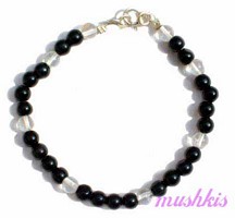 Gemstone beaded bracelet - click here for large view