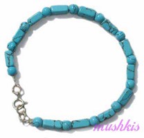 Gemstone beaded bracelet - click here for large view