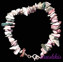 Gemstone beaded bracelet - click here for large view