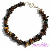 Gemstone beaded bracelet - click here for large view