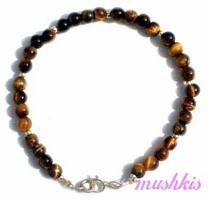 Gemstone beaded bracelet - click here for large view
