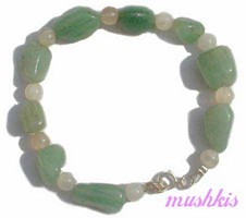Gemstone beaded bracelet - click here for large view