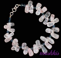 Gemstone beaded bracelet - click here for large view