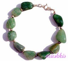 Gemstone beaded bracelet - click here for large view