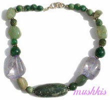 Gemstone beaded bracelet - click here for large view