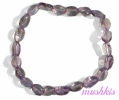 Gemstone beaded bracelet - click here for large view