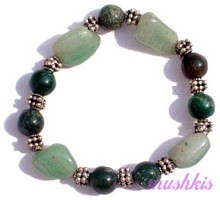 Gemstone beaded bracelet - click here for large view