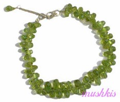 Gemstone beaded bracelet - click here for large view