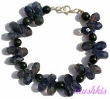 Gemstone beaded bracelet - click here for large view
