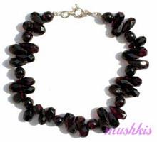 Gemstone beaded bracelet - click here for large view