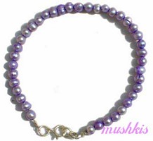 Gemstone beaded bracelet - click here for large view