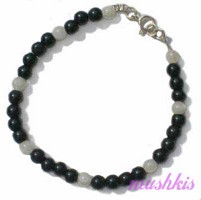 Gemstone beaded bracelet - click here for large view