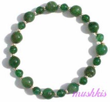 Gemstone beaded bracelet - click here for large view